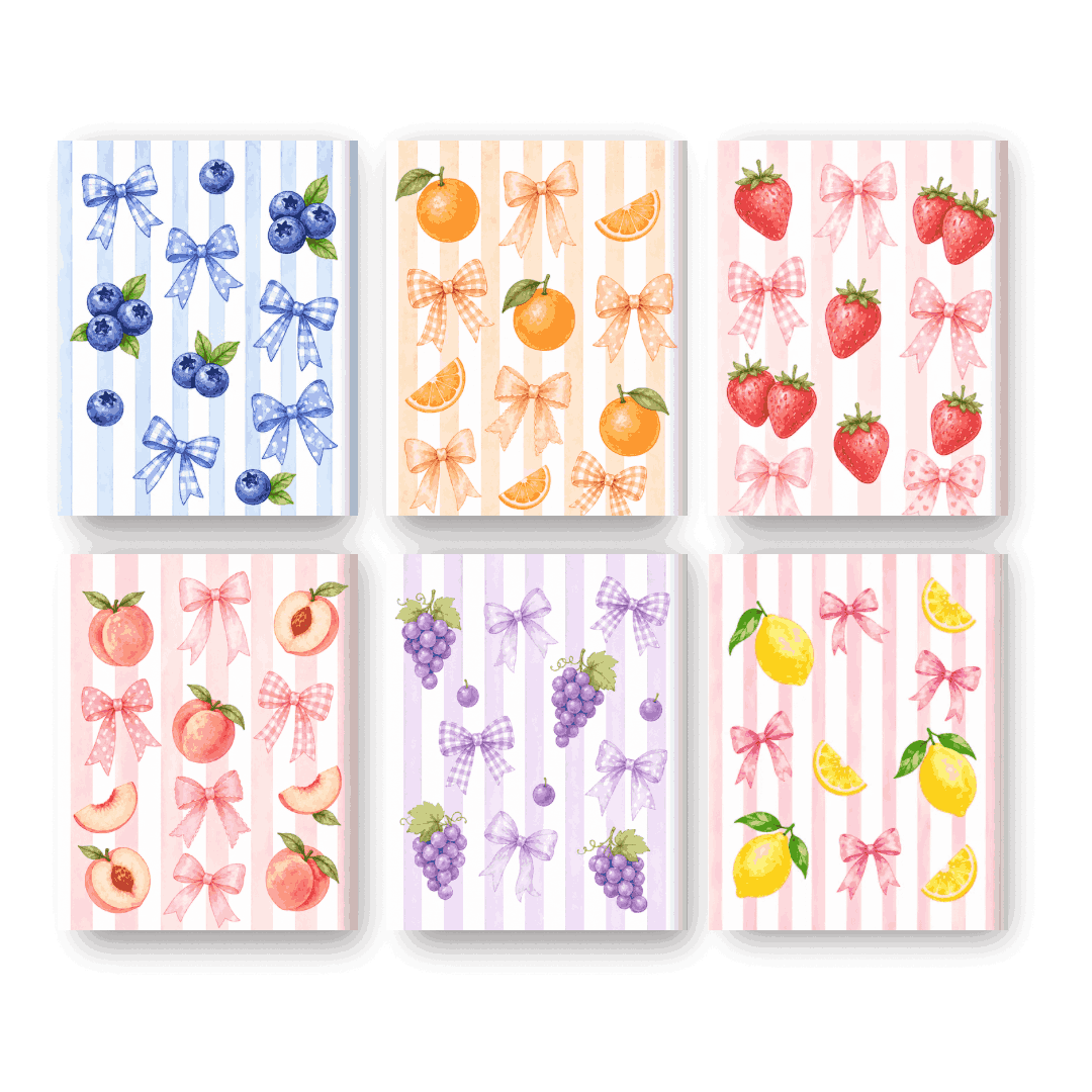 6 Mini Paintings | Fruitige Strikjes Set