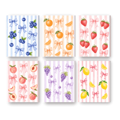 6 Mini Paintings | Fruitige Strikjes Set