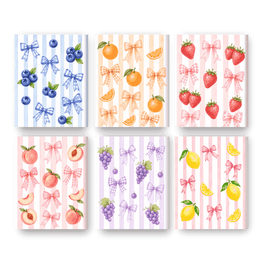 6 Mini Paintings | Fruitige Strikjes Set
