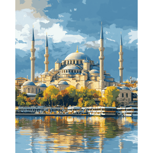 Schilder Op Nummers - Istanbul op het water