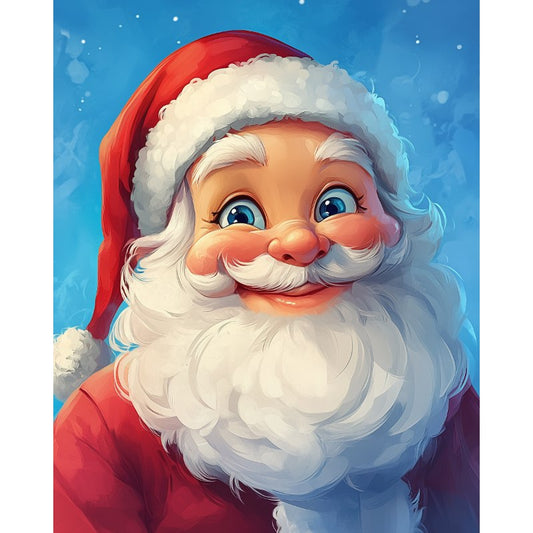 Schilder Op Nummers - Vrolijke kerstman