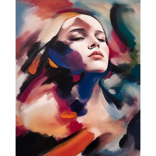 Schilder Op Nummers - Abstracte dame