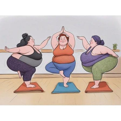 Schilder Op Nummers - Vrouwen die yoga doen