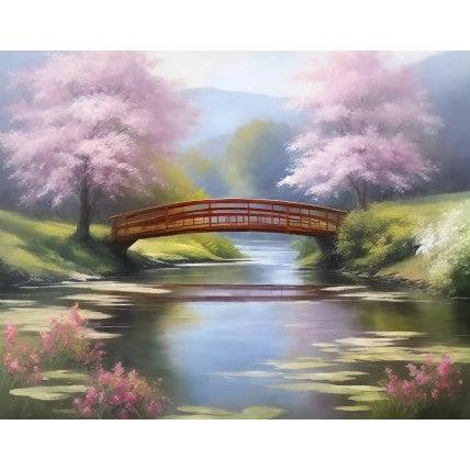 Schilder Op Nummers - Brug in de lente