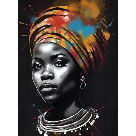 Schilder Op Nummers - Afrikaanse vrouw