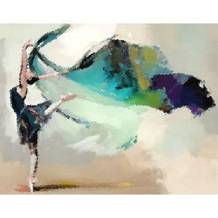 Schilder Op Nummers - Groene ballerina
