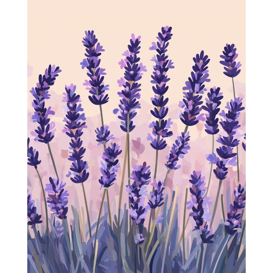 Schilder Op Nummers - Lavendel