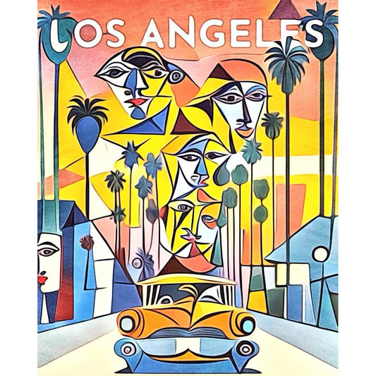 Schilder Op Nummers - Los Angeles, Globetrotter by Zamart