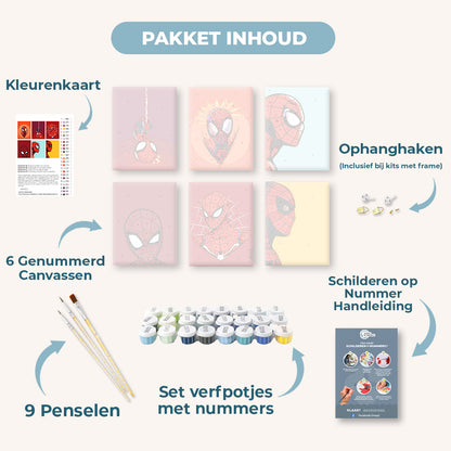 6 Mini Paintings | Superheld set