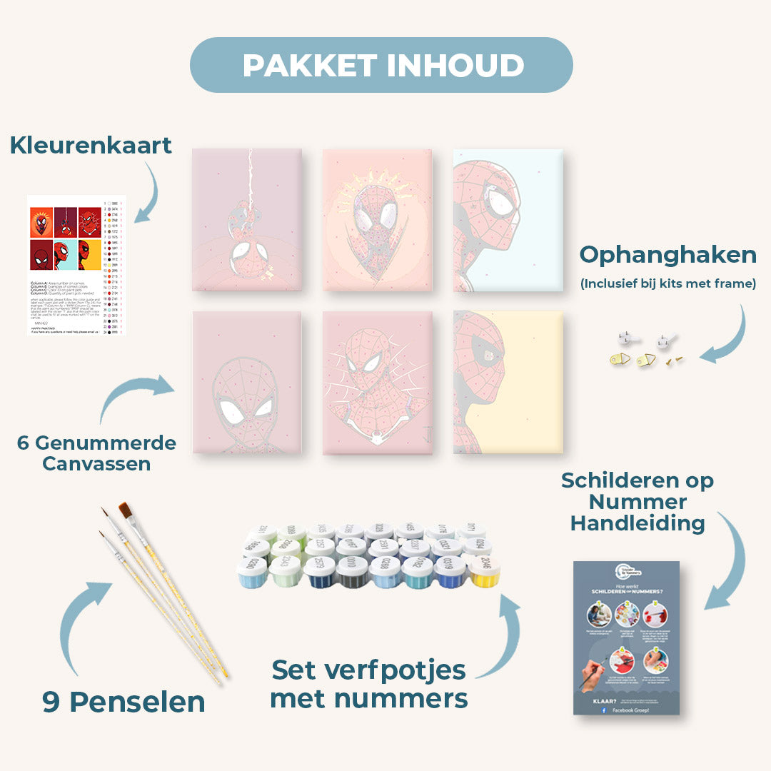 6 Mini Paintings | Superheld set