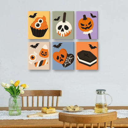 6 Mini Paintings | Trick or Treat Snoepjes Set