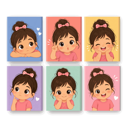 6 Mini Paintings | Zoet Meisje Set