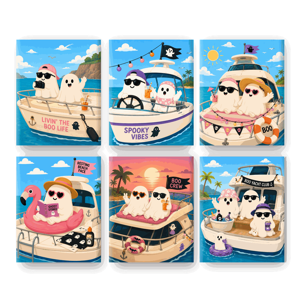 6 Mini Paintings | Zomer Geesten Set