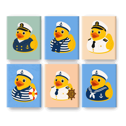 6 Mini Paintings | Matroos Eend Set