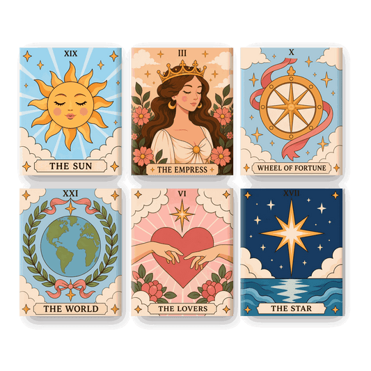 6 Mini Paintings | Good Omens Tarot Set