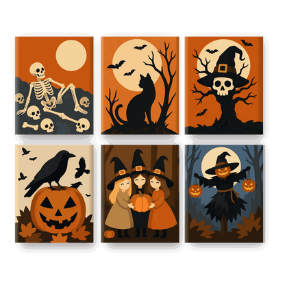 6 Mini Paintings | Herfst Oogst Set - Schilder op nummers