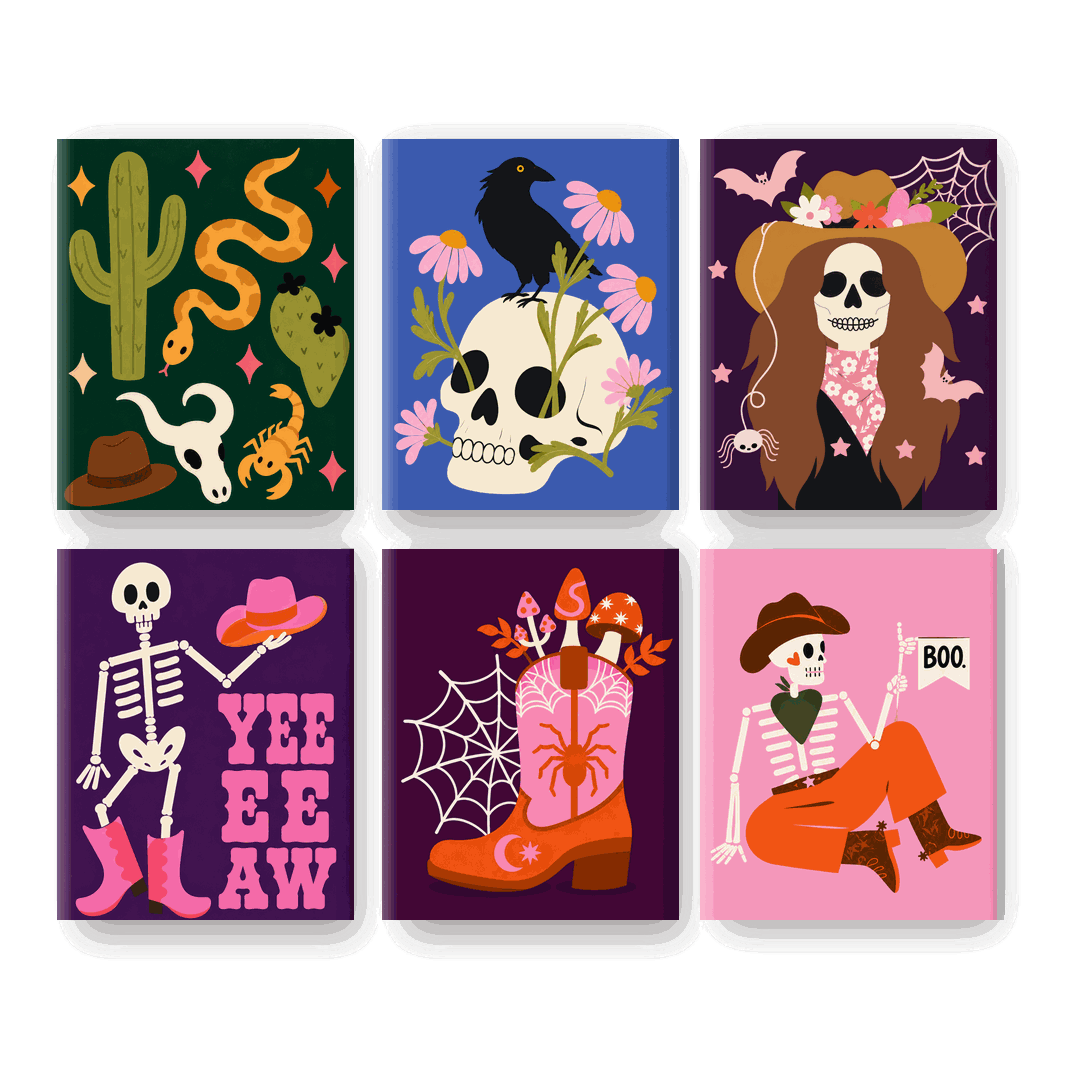 6 Mini Paintings | Howdy Halloween Set - Schilder Op Nummers