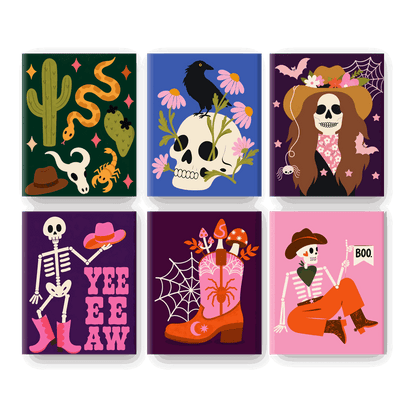 6 Mini Paintings | Howdy Halloween Set - Schilder Op Nummers