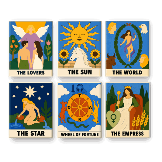 6 Mini Paintings | Tarot Lezing Set