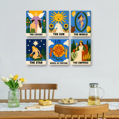 6 Mini Paintings | Tarot Lezing Set