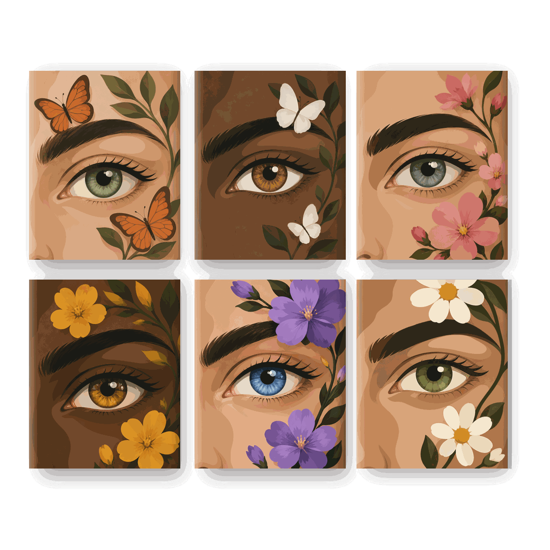 6 Mini Paintings | Windows to the Soul Set - Schilder Op Nummers