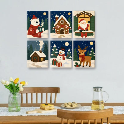 6 Mini Paintings | Vrolijke Momenten Set