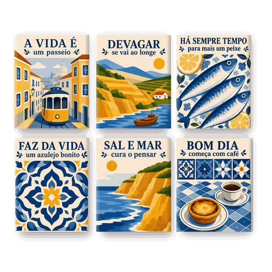 6 Mini Paintings | Ziel van Portugal Set - Schilder Op Nummers