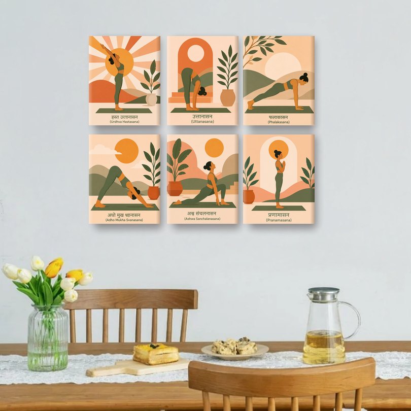6 Mini Paintings | Zonnegroet Set