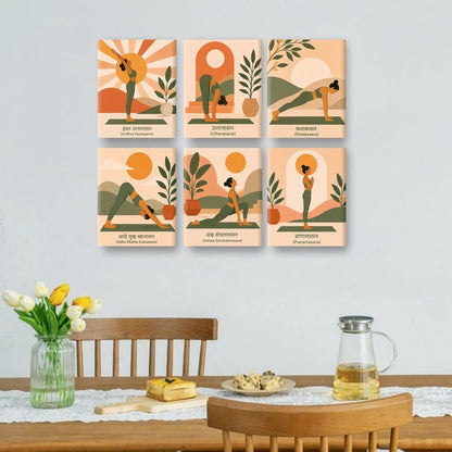 6 Mini Paintings | Zonnegroet Set