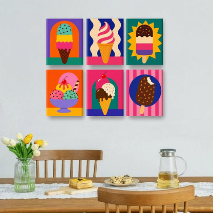 6 Mini Paintings | Gedurfd Ijs Set