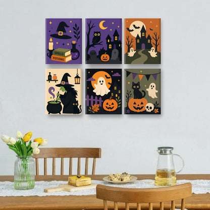 6 Mini Paintings | Halloween Klassiek Set