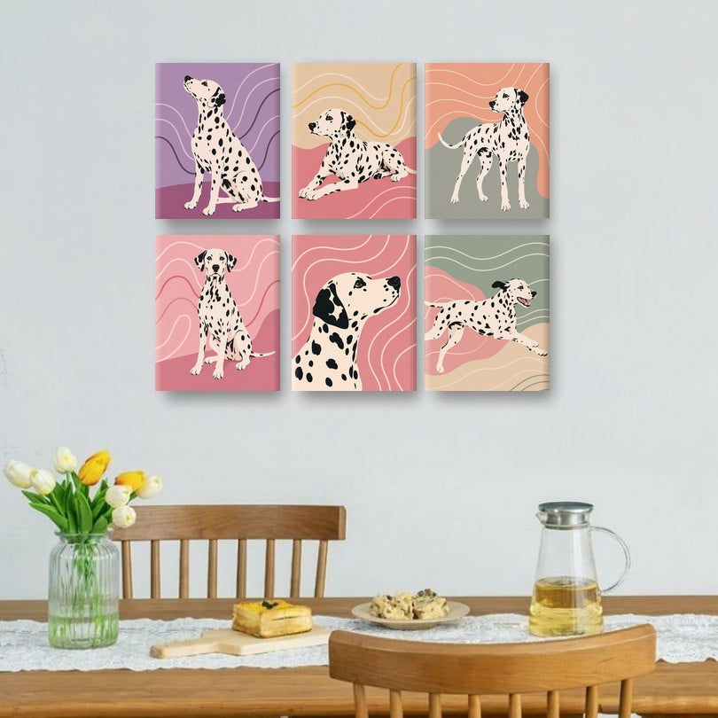 6 Mini Paintings | Dalmatier Set