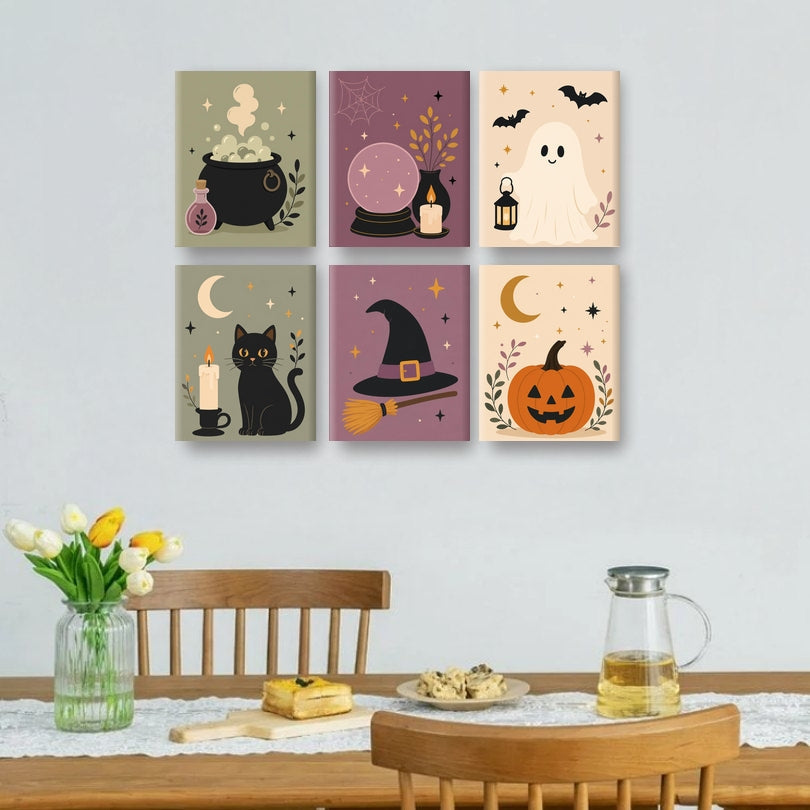 6 Mini Paintings | Heksen Iconen Set