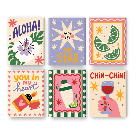 6 Mini Paintings | Aloha Darling Set - Schilder op nummers