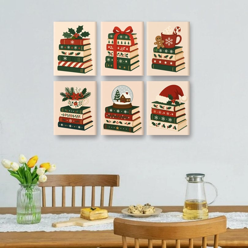 6 Mini Paintings | Kerst Hoofdstukken Set