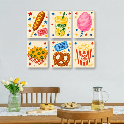 6 Mini Paintings | Festival Hapjes Set
