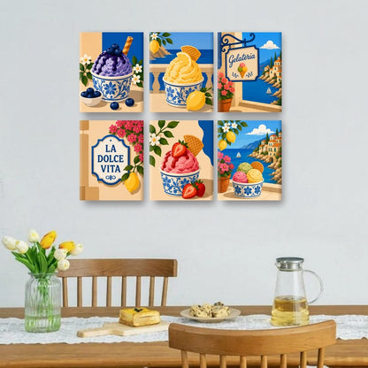 6 Mini Paintings | Gelato Ontsnapping Set