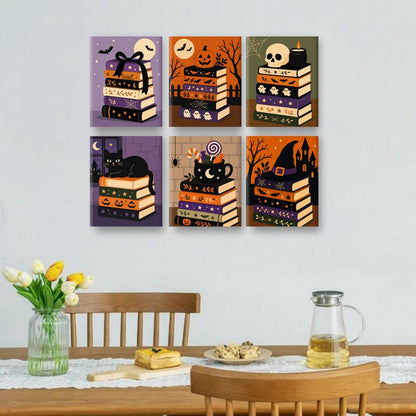 6 Mini Paintings | Griezelige Hoofdstukken Set