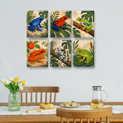 6 Mini Paintings | Jungle Juwelen Set