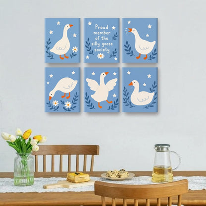 6 Mini Paintings | Gekke Gans Set
