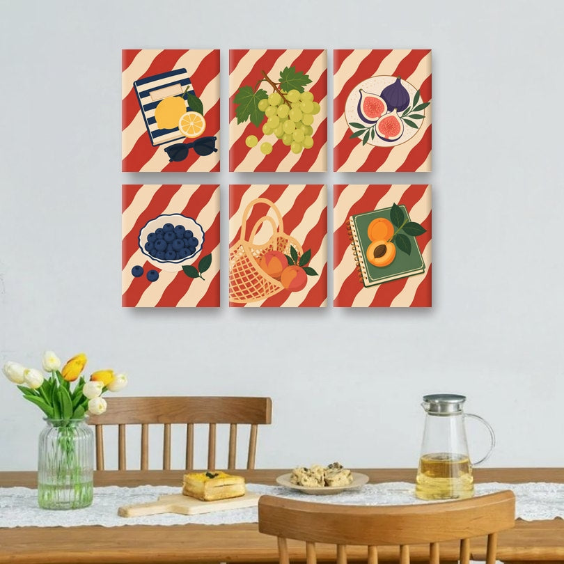 6 Mini Paintings | Zomermarkt Set
