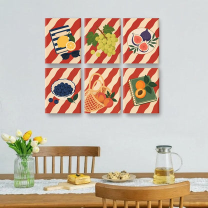 6 Mini Paintings | Zomermarkt Set