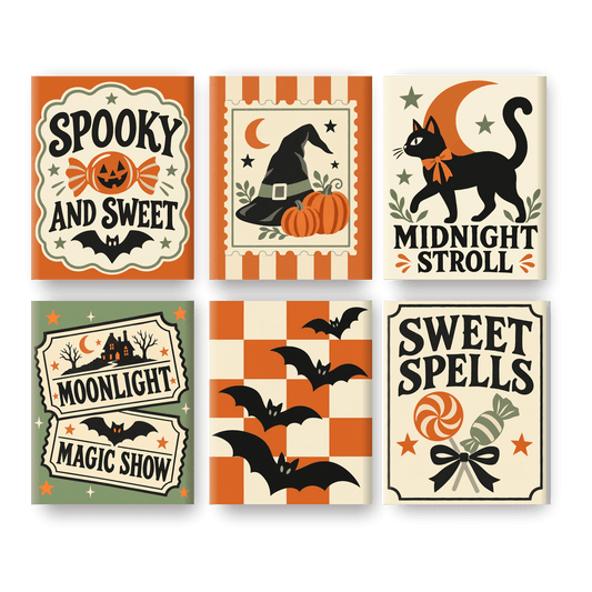 6 Mini Paintings | Oktober Curiositeiten Set - Schilder Op Nummers