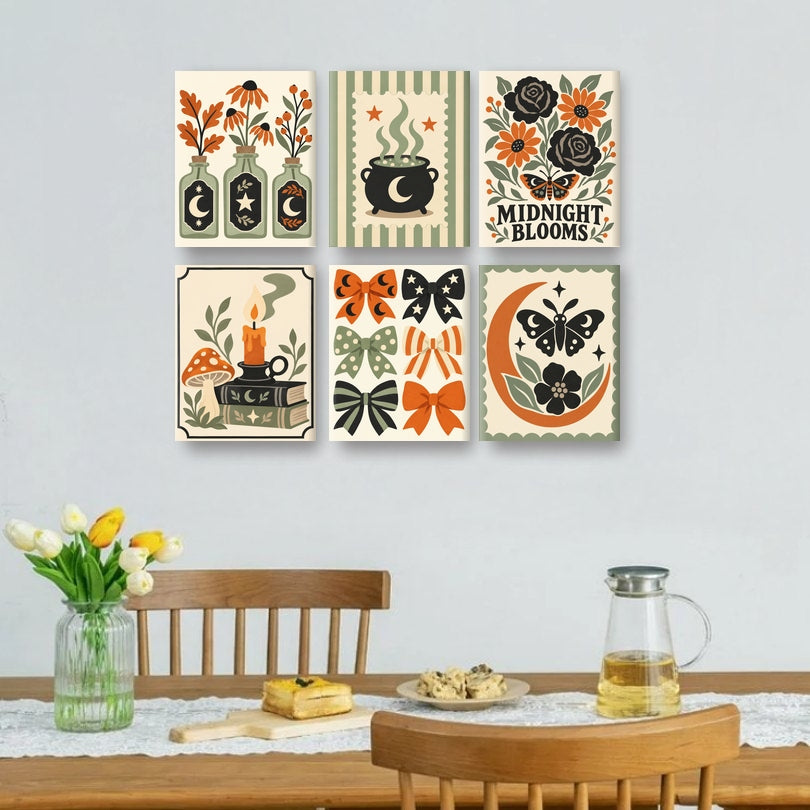 6 Mini Paintings | Botanisch Toverboek Set