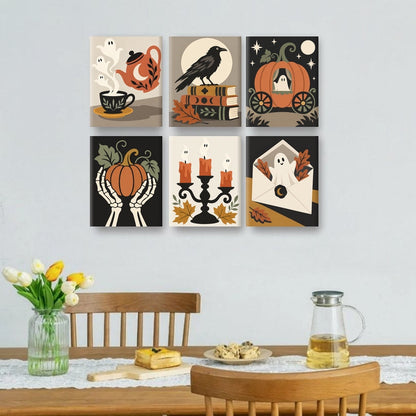 6 Mini Paintings | Vintage Bezweringen Set
