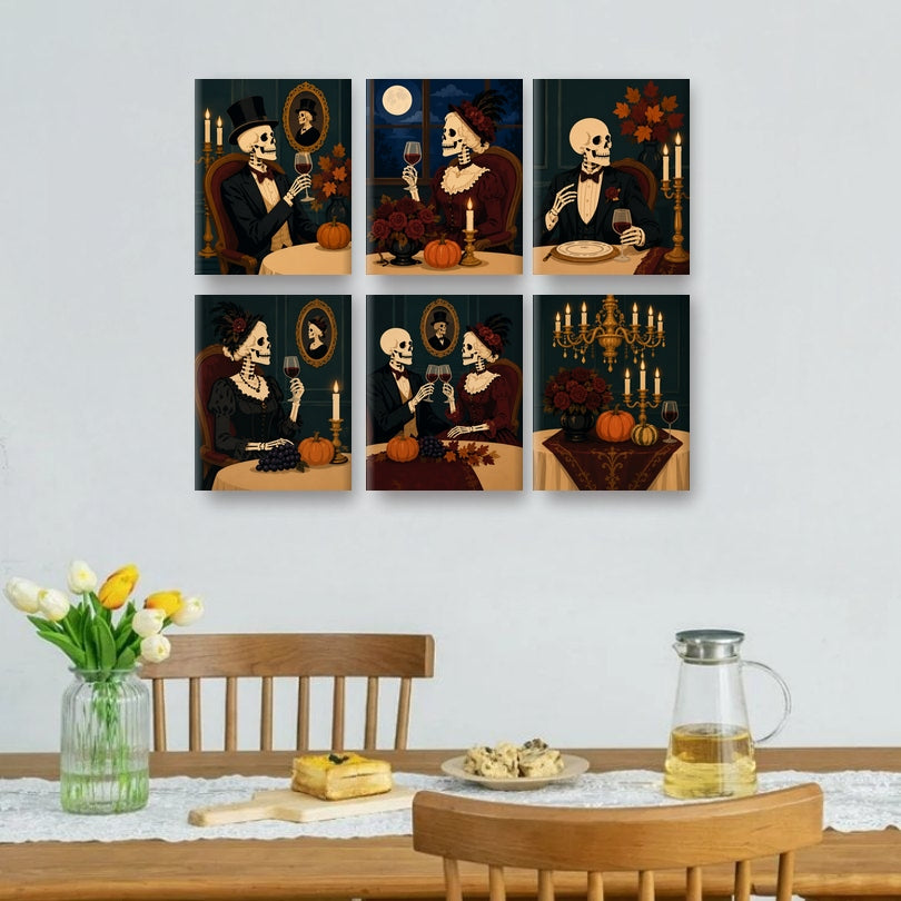 6 Mini Paintings | Diner na het Donker Set