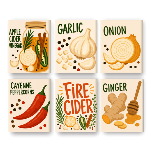 6 Mini Paintings | Fire Cider Set - Schilder Op Nummers