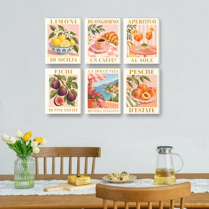 6 Mini Paintings | Italiaanse Mini Paintings Set