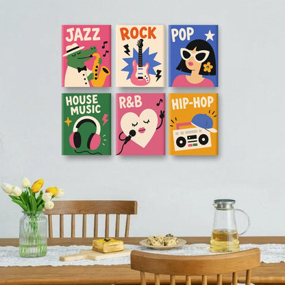 6 Mini Paintings | Ritme Collectie Set