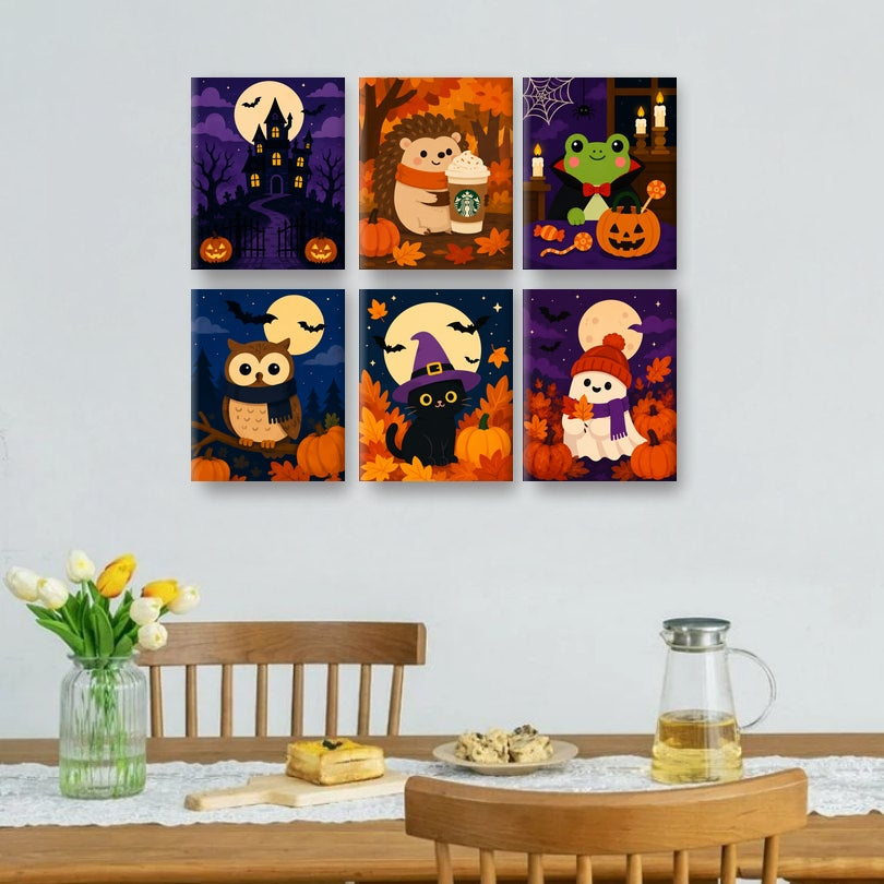 6 Mini Paintings | Spooky Maatjes Set